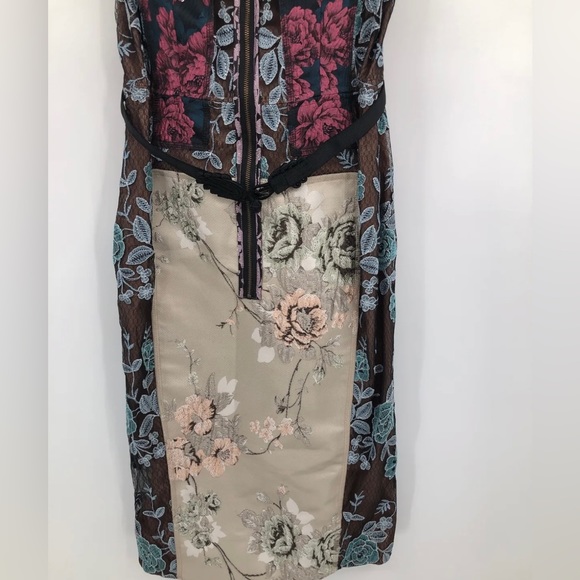Byron Lars Beguile Brocade Sheath Dress Size 0 - Picture 4 of 10